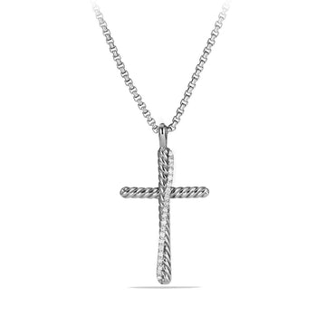 David Yurman Necklaces in Silver containing Diamond N07374SSADI17