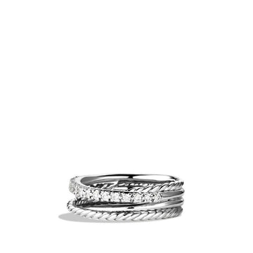 David Yurman Rings in Silver containing Diamond R07436DSSADI6