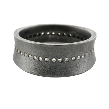 Todd Reed Rings in Silver containing Diamond TRDR381-SM