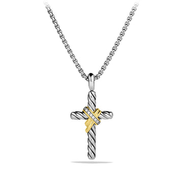 David Yurman Necklaces in Mixed Metals containing Diamond N11941DS4ADI18