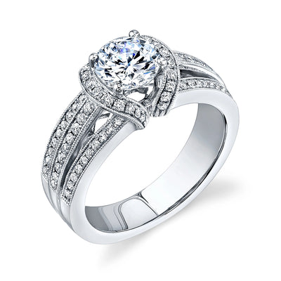 csv_image Simon G Engagement Ring in White Gold containing Diamond MR1445-FINAL PRICE