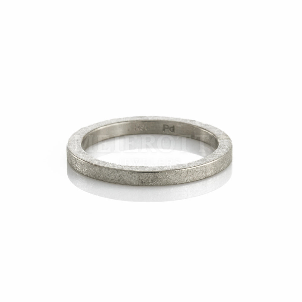 Todd Reed 2mm Brushed Palladium Band Ring