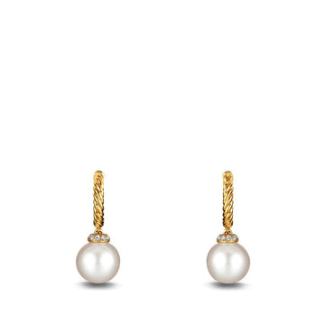 David Yurman Earrings in Yellow Gold containing Multi-gemstone, Diamond, Pearl E12817D88DPEDI