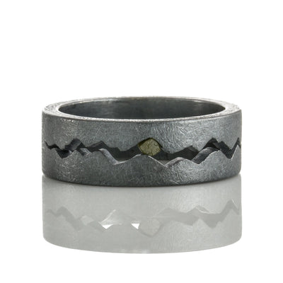 csv_image Todd Reed Ring in Silver containing Diamond CUST-R215-SS