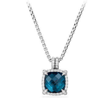 David Yurman Necklaces in Silver containing London blue topaz, Multi-gemstone, Diamond N12747DSSAIBDI18