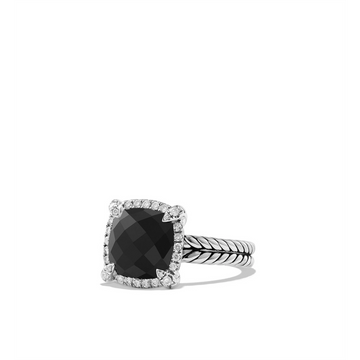 David Yurman Rings in Silver containing Black onyx, Multi-gemstone, Diamond R12747DSSABODI7