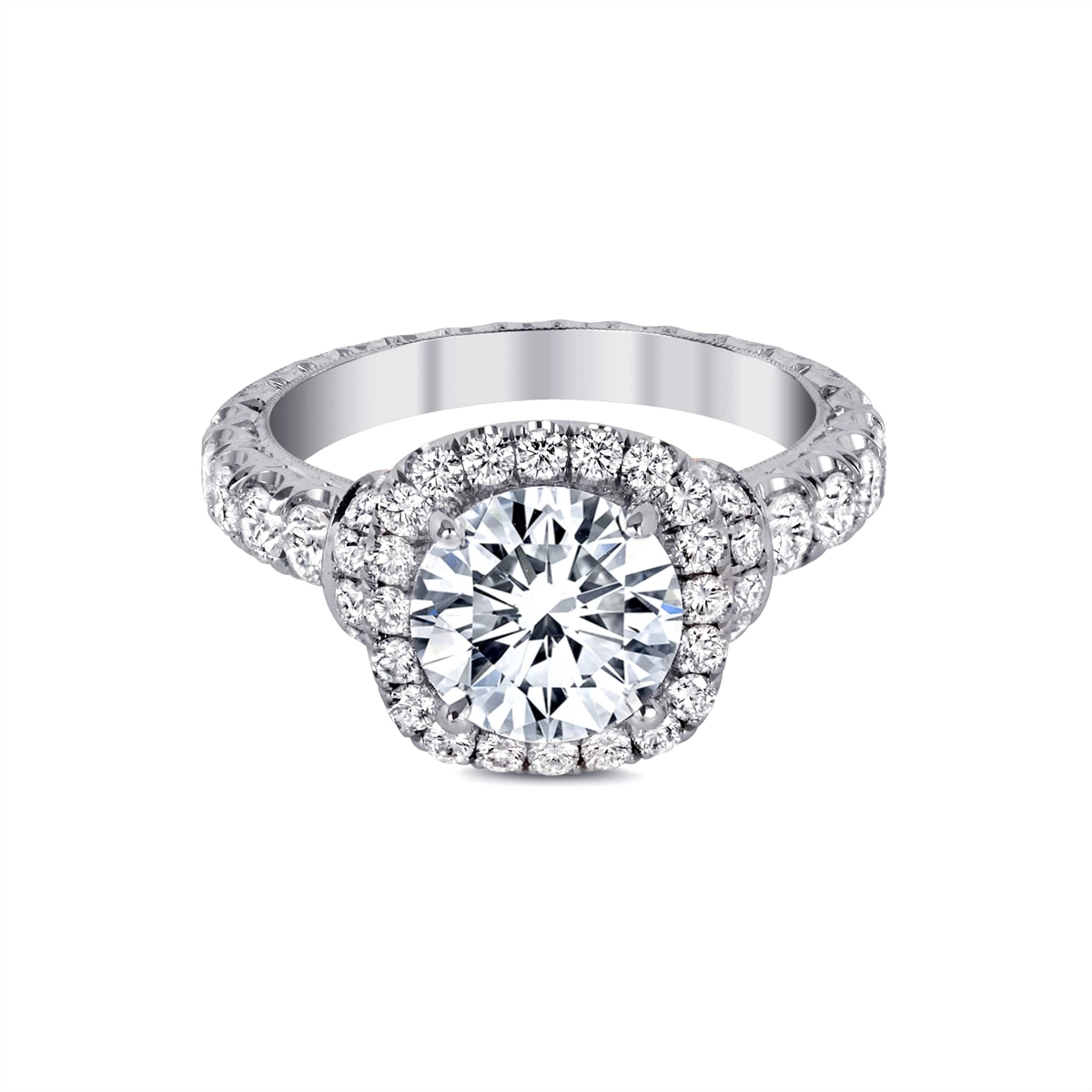Jack Kelege Engagement Rings in Platinum/Palladium containing Diamond KPR772