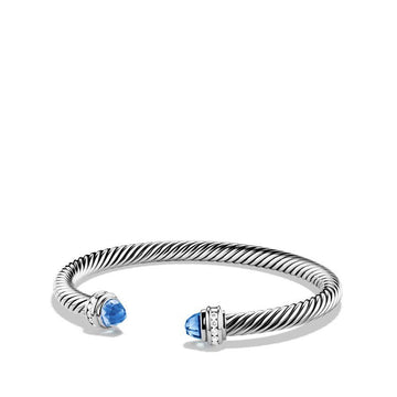 David Yurman Bracelets in Silver containing Blue topaz , Multi-gemstone, Diamond B04182SSABTDIM