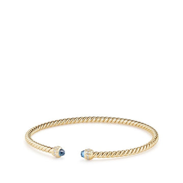 David Yurman Bracelets in Yellow Gold containing Blue topaz , Multi-gemstone, Diamond B13767D88AIBDIM
