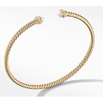 David Yurman Bracelets in Yellow Gold containing Multi-gemstone, Diamond, Pearl B13767D88DPEDIM
