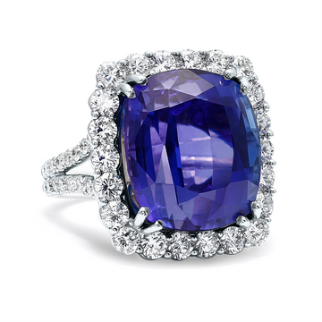 Rings Rings in White Gold containing Tanzanite, Multi-gemstone, Diamond 372907