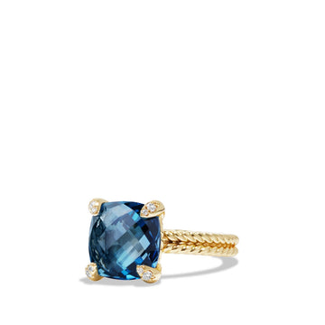 David Yurman Rings in Yellow Gold containing Blue topaz , Multi-gemstone, Diamond R12643D88AIBDI7