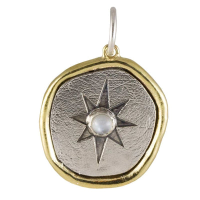 csv_image Waxing Poetic Pendant in Mixed Metals containing Moonstone WS4MS