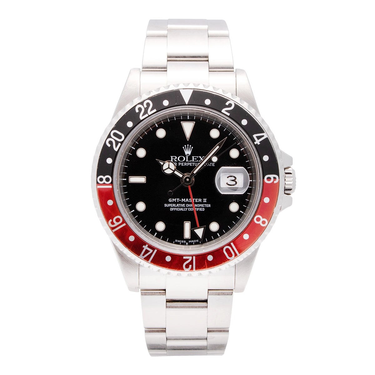 HAMYOTA 自動巻き　GMTマスターⅡ風　赤黒 Rolex GMT-Master II 24-Hour Black/Red Bezel Black Dial 40mm