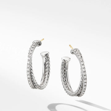 David Yurman Earrings in Silver containing Diamond E14522DSSADI