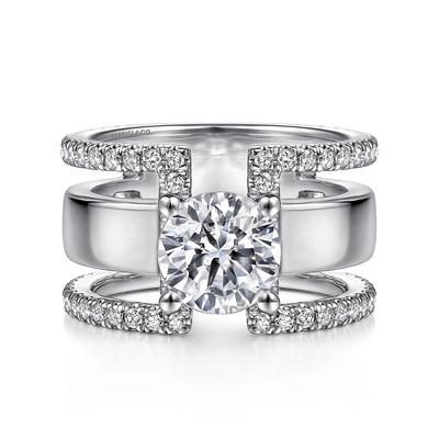 csv_image Gabriel & Co Engagement Ring in White Gold containing Diamond ER14606R6W44JJ.CSCZ