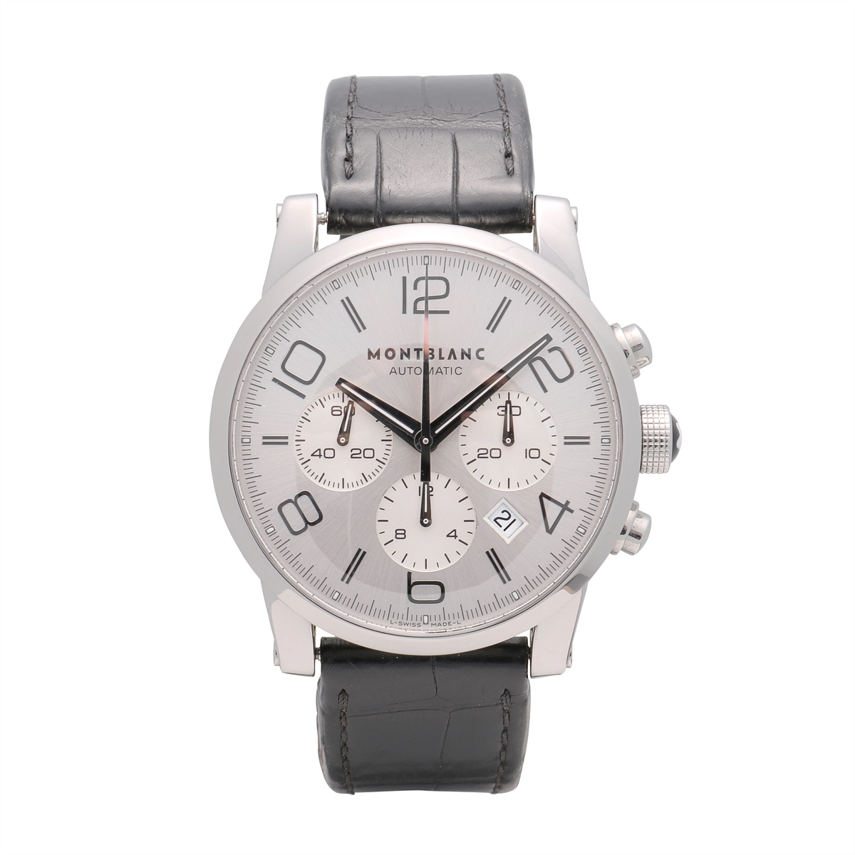 Montblanc Timewalker Chronograph Stainless Steel Black Strap