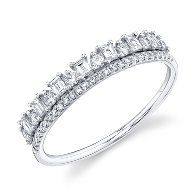 csv_image Wedding Bands Wedding Ring in White Gold containing Diamond 394508