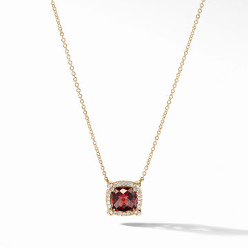 David Yurman Necklaces in Yellow Gold containing Garnet, Multi-gemstone, Diamond N14202D88AGADI18