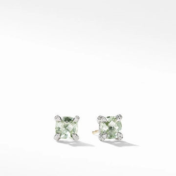 David Yurman Earrings in Silver containing Other, Multi-gemstone, Diamond E16330DSSAPLDI