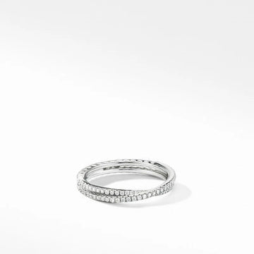 David Yurman Rings in Platinum/Palladium containing Diamond WR3108PLADI6