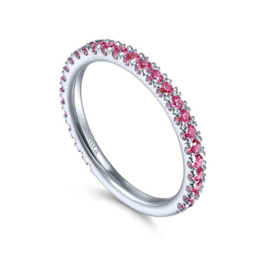 Gabriel & Co Rings in White Gold containing Ruby LR50889W4JRA