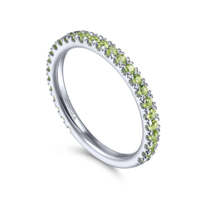csv_image Gabriel & Co Ring in White Gold containing Peridot LR50889W4JPE