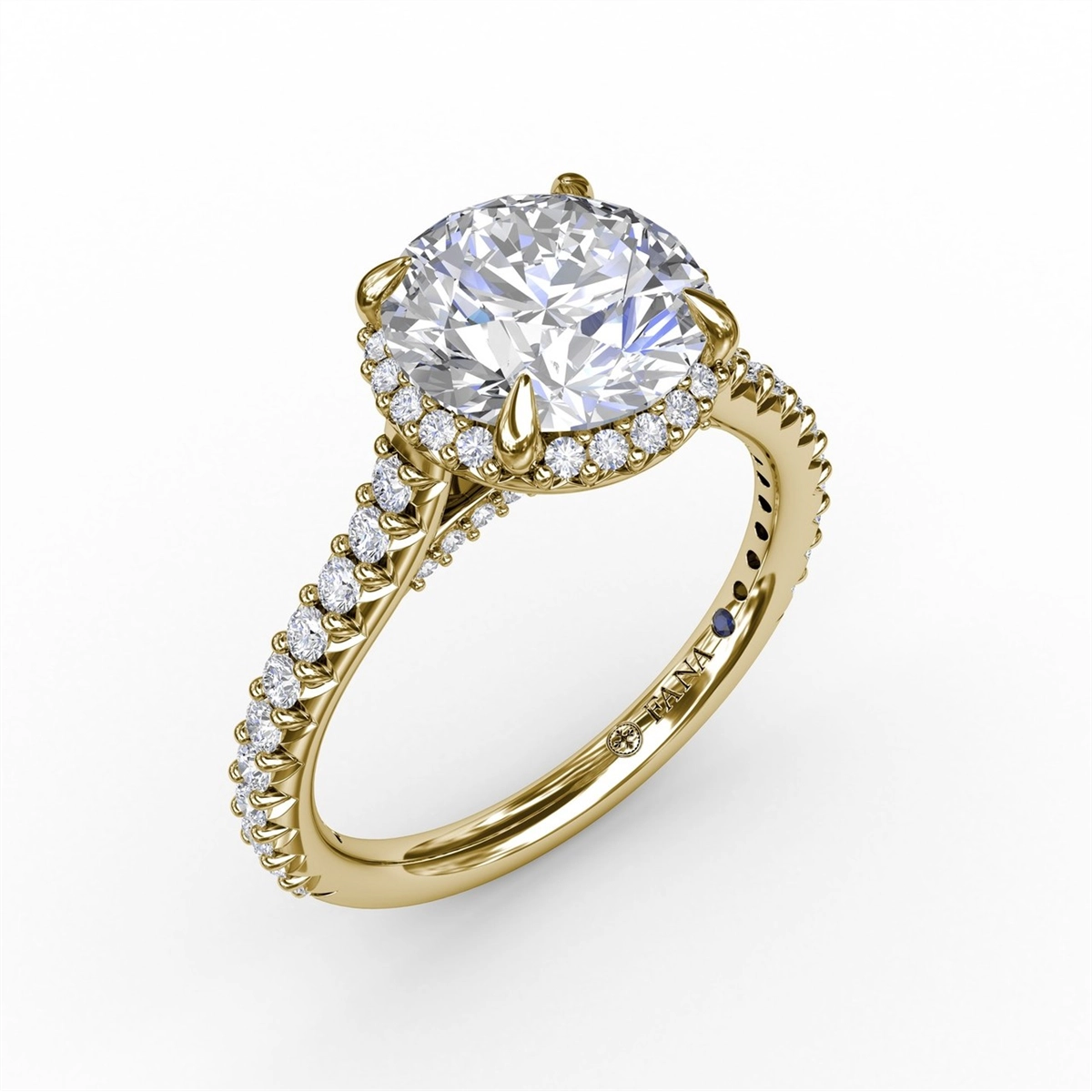 Fana Engagement Rings in Yellow Gold containing Diamond S3265/YG