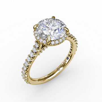 Fana Engagement Rings in Yellow Gold containing Diamond S3265/YG