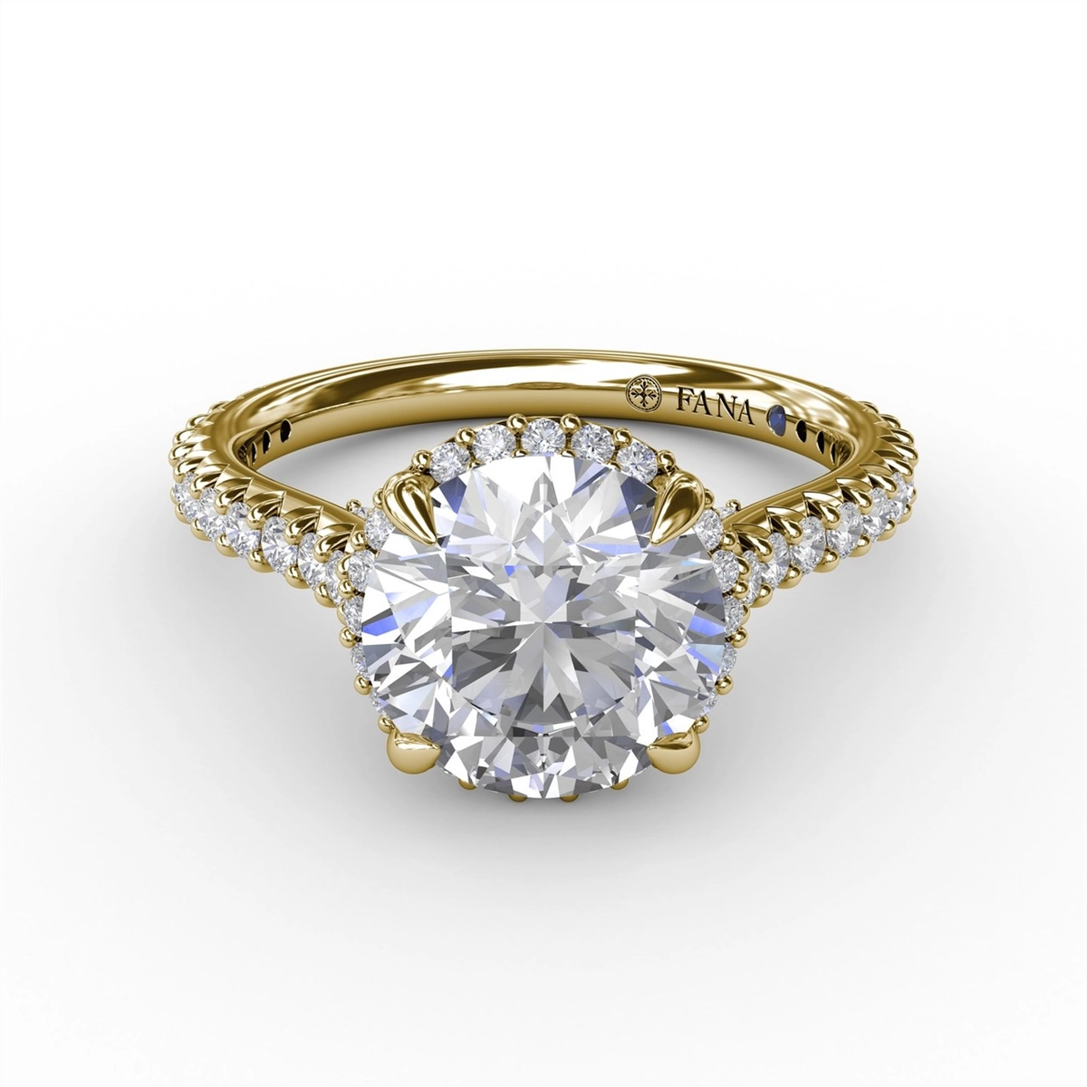 Fana Engagement Rings in Yellow Gold containing Diamond S3265/YG