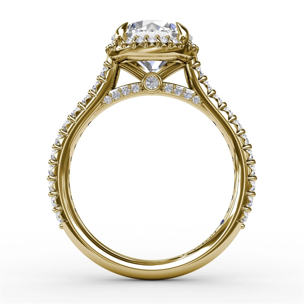 Fana Engagement Rings in Yellow Gold containing Diamond S3265/YG