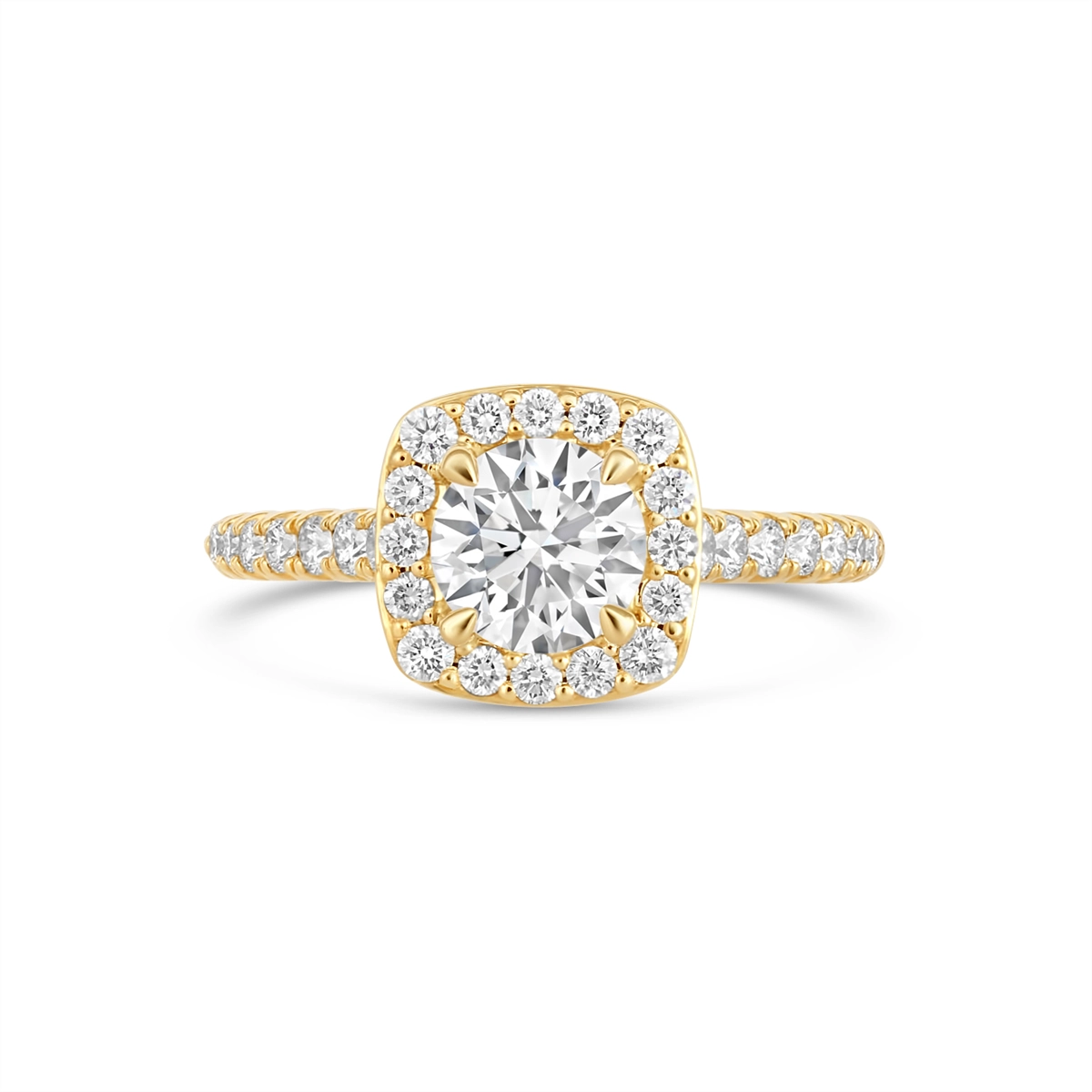 Fana Engagement Rings in Yellow Gold containing Diamond S3917/YG