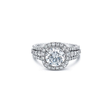 Jack Kelege Engagement Rings in White Gold containing Diamond KGR1178