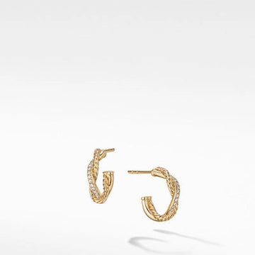 David Yurman Earrings in Yellow Gold containing Diamond E16513D88ADI