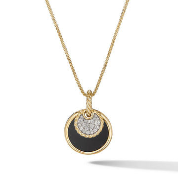 David Yurman Necklaces in Yellow Gold containing Mother of pearl, Black onyx, Multi-gemstone, Diamond N16807D88DXMDI17