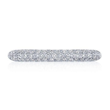 Tacori Wedding Rings in Platinum/Palladium containing Diamond HT 2673 B 1/2