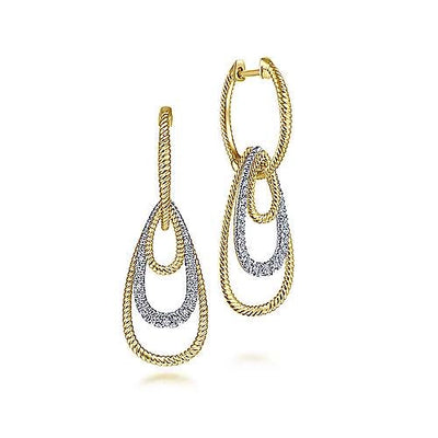 csv_image Gabriel & Co Earring in Mixed Metals containing Diamond EG13802M45JJ
