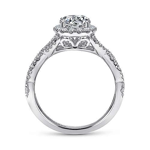 Gabriel & Co Engagement Rings in White Gold containing Diamond ER7543W44JJ