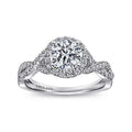 Gabriel & Co Engagement Rings in White Gold containing Diamond ER7543W44JJ
