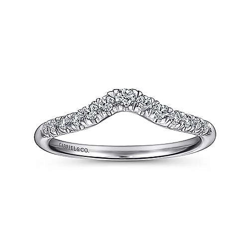 Gabriel & Co Wedding Rings in White Gold containing Diamond AN10974W44JJ