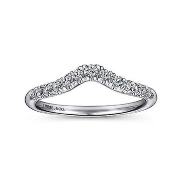 Gabriel & Co Wedding Rings in White Gold containing Diamond AN10974W44JJ