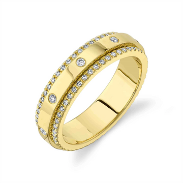 Wedding Bands Rings in Yellow Gold containing Diamond 412077