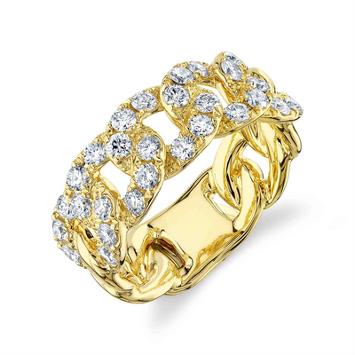 csv_image Mens Bands Ring in Yellow Gold containing Diamond 412093