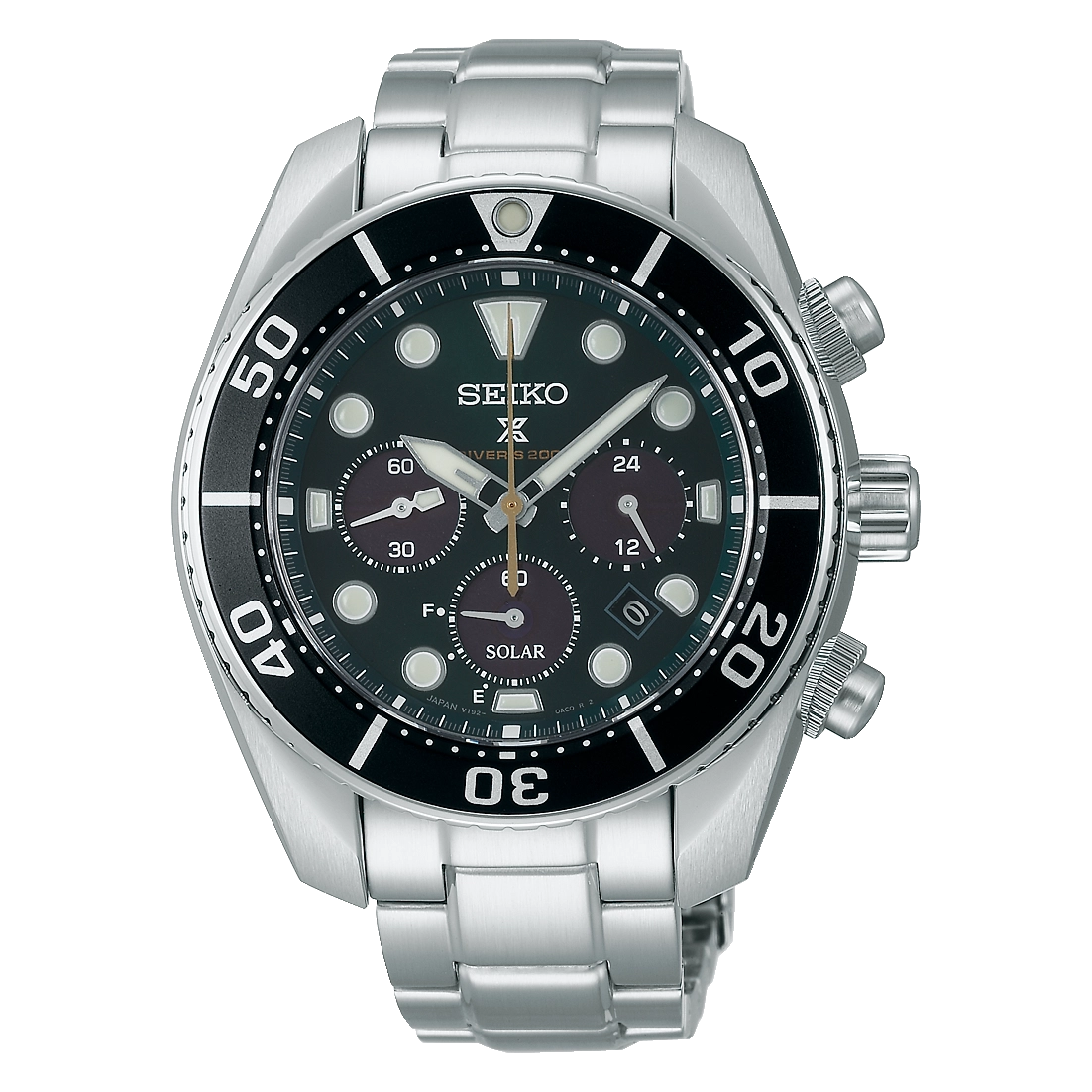 Seiko prospex analog stainless steel solar powered best sale watch