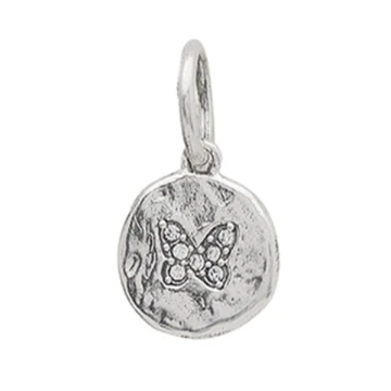 Waxing Poetic Charms in Silver ILLUM2SS-BFLY