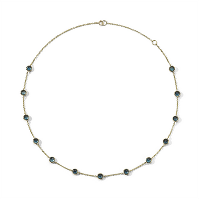 csv_image Ippolita Necklace in Yellow Gold containing London blue topaz GN1680LBT