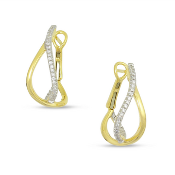 Frederic Sage Earrings in Yellow Gold containing Diamond E2463-4-Y