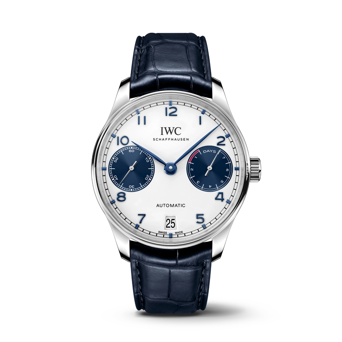 IWC Portugieser Automatic 7 Day Blue Dial 42.3mm – Meierotto Jewelers