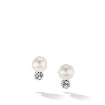 David Yurman Earrings in Silver containing Multi-gemstone, Diamond, Pearl E17777DSSDPEDI