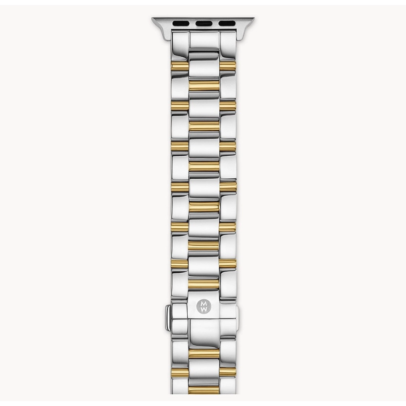 Michele Two Tone Stainless Steel Bracelet Band for Apple Watch